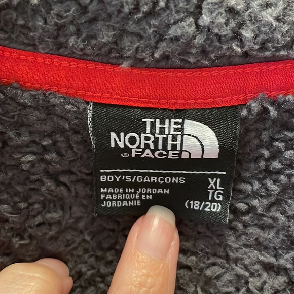 Boys North Face Sherpa Lined Fleece Jacket - Picture 4 of 5